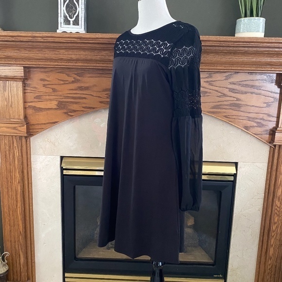 Maurices Black Balloon Sleeve Lace Mini Dress‎ Sz. S NWT - Picture 6 of 12